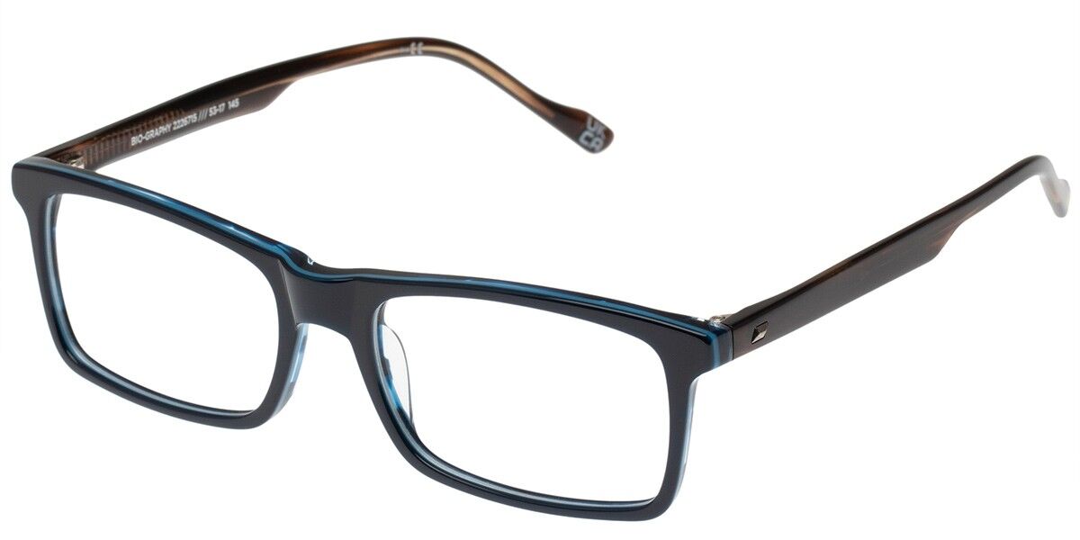 Le Specs Bio-Graphy LSO2226715 Men's Eyeglasses Blue Size 53 - Blue Light Block Available
