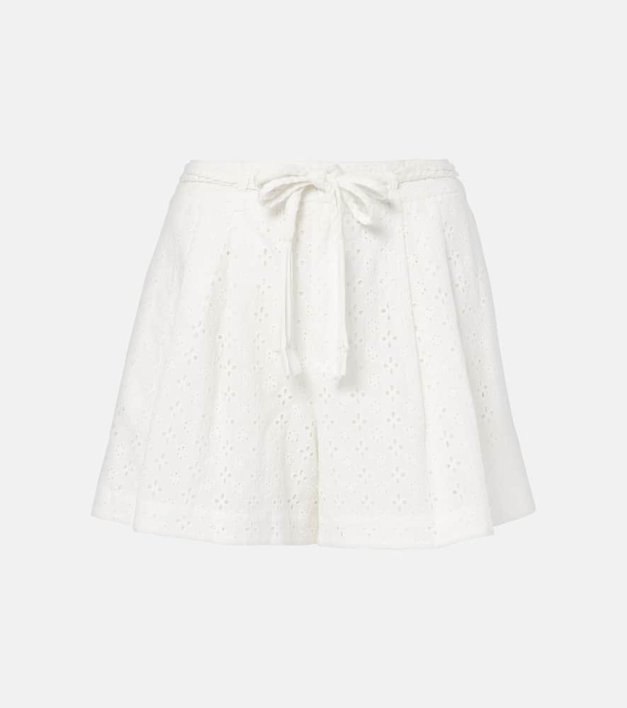 Chantal broderie anglaise cotton shorts