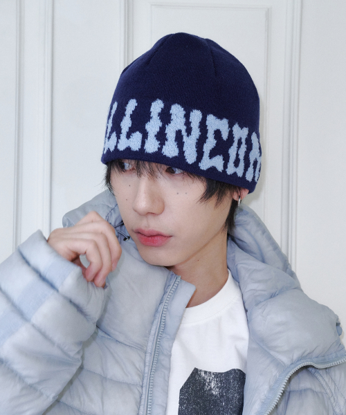PomPom Logo Jacquard Beanie