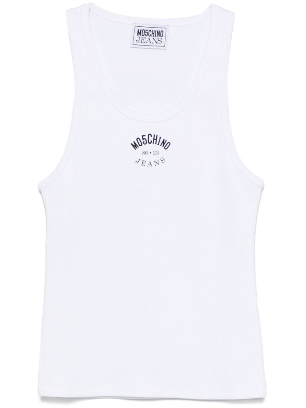Logo-print tank top - Black