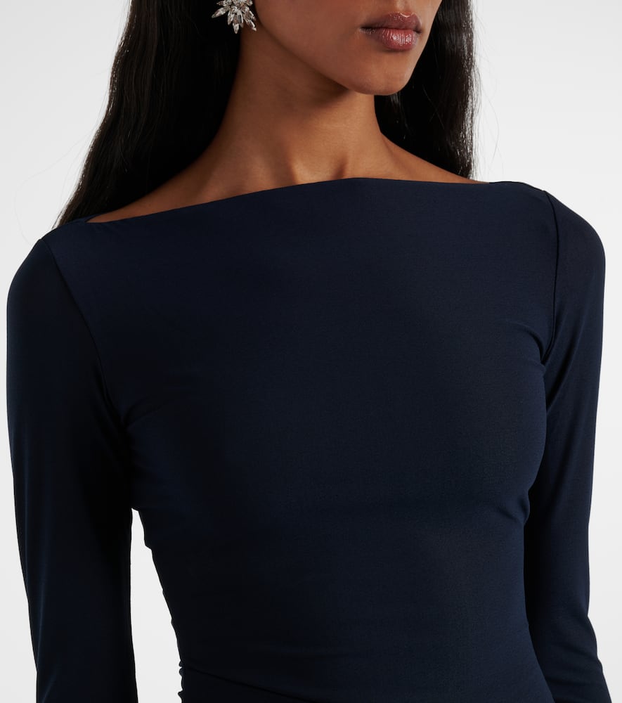 Alex Perry Semi-sheer gathered gown