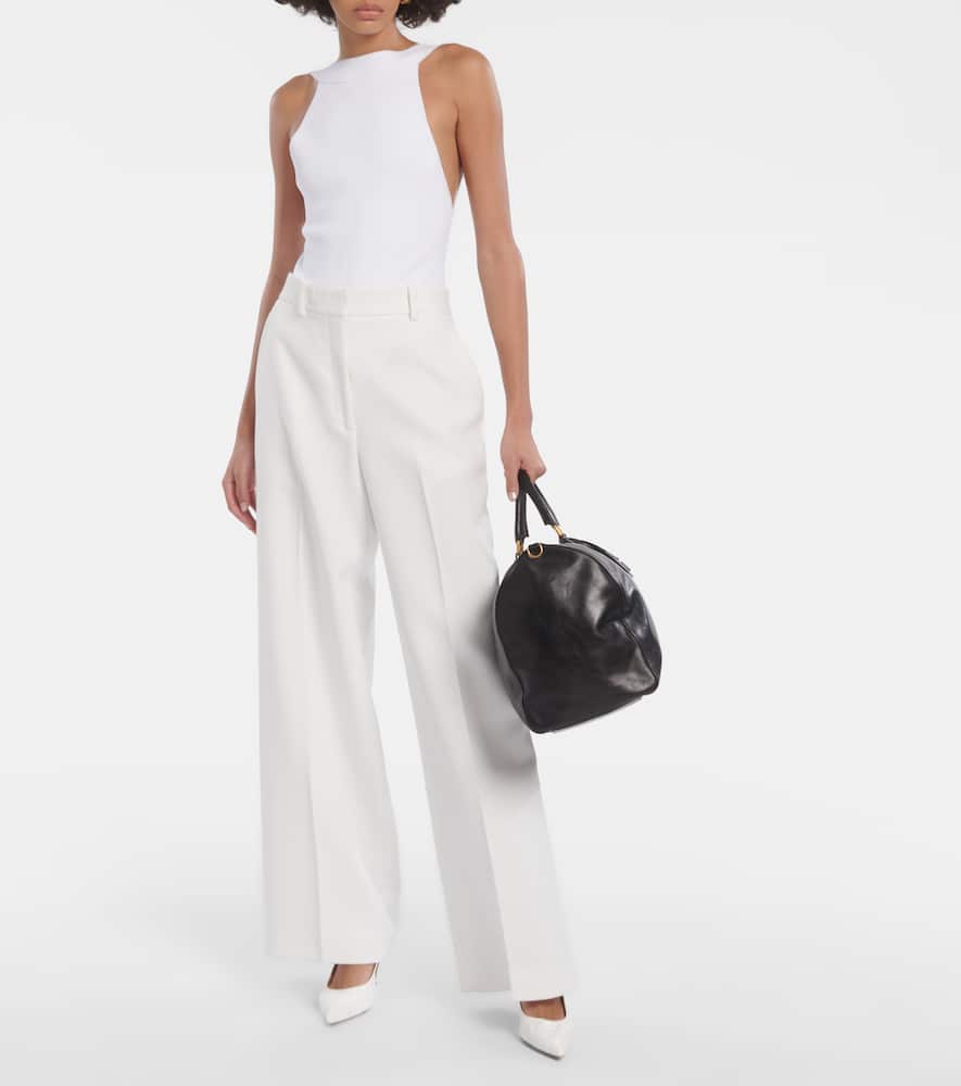 Bacall mid-rise wide-leg pants
