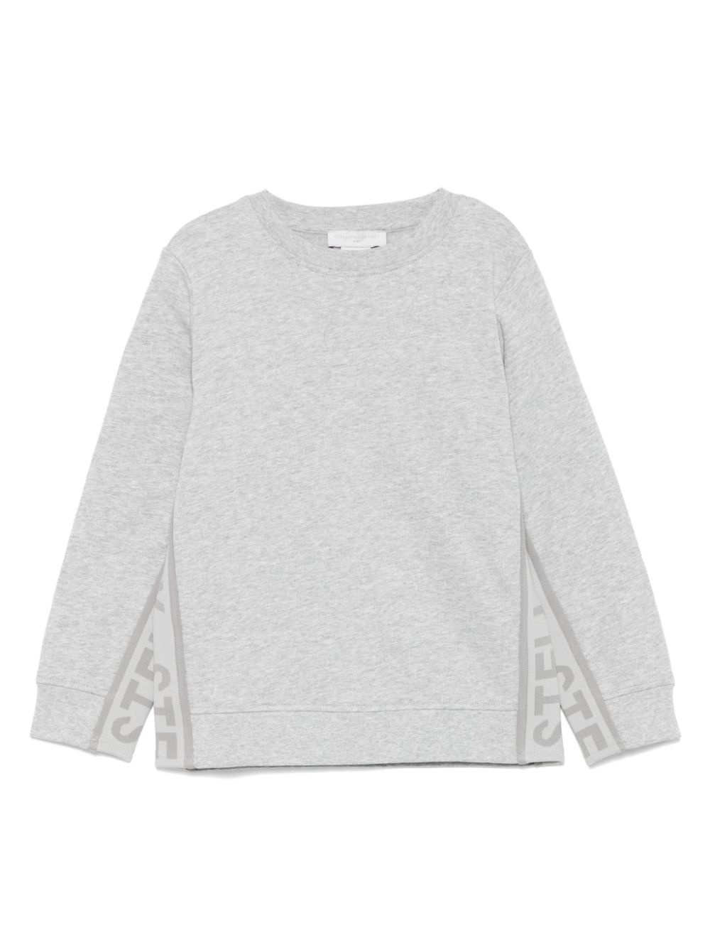 Logo tape-detail sweatshirt - Grey