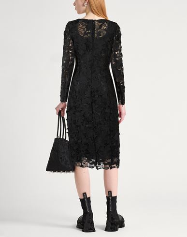 Woman Midi dress Black Size 4 Polyester