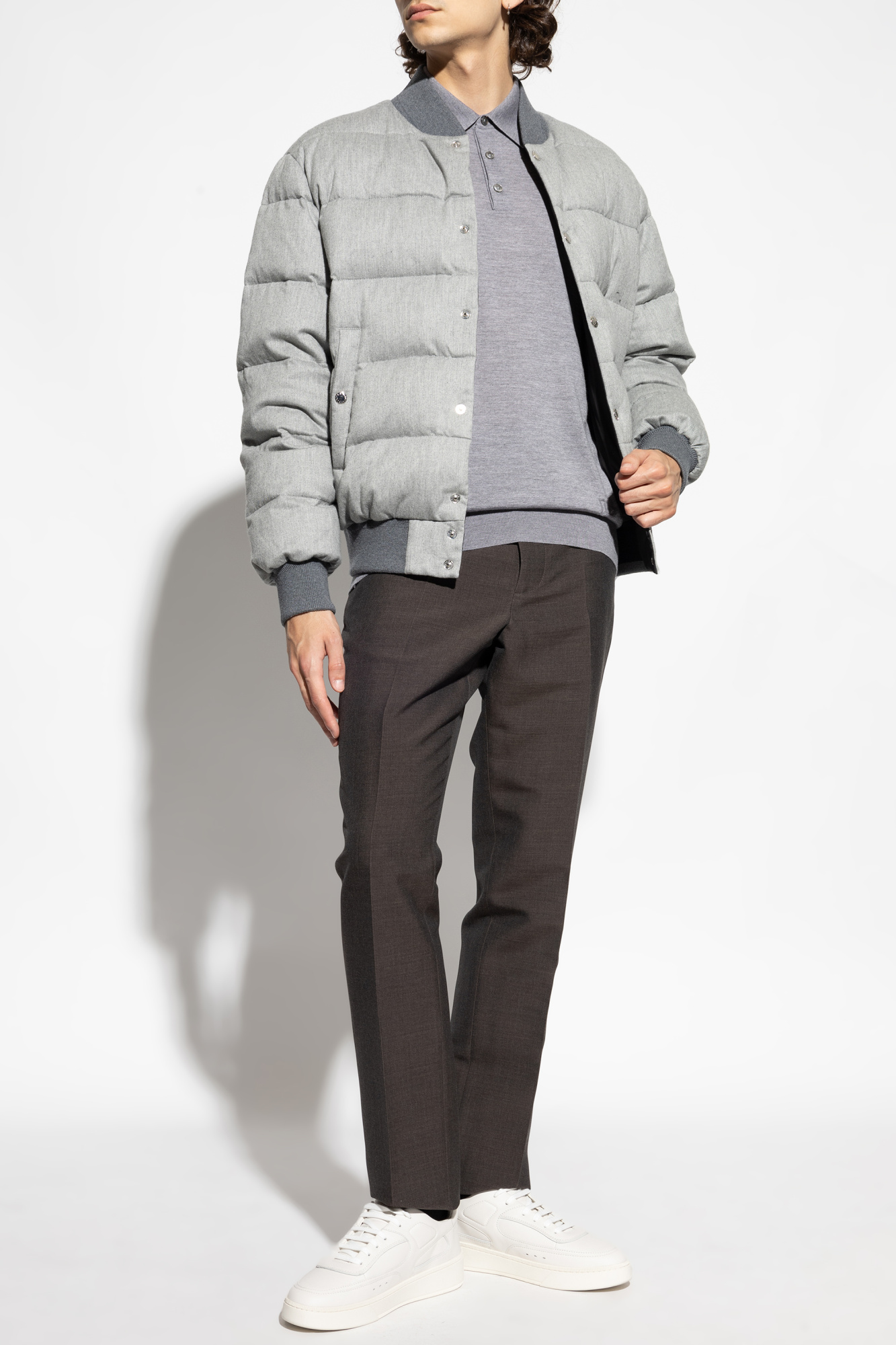 Wool Trousers, Men's, Brown