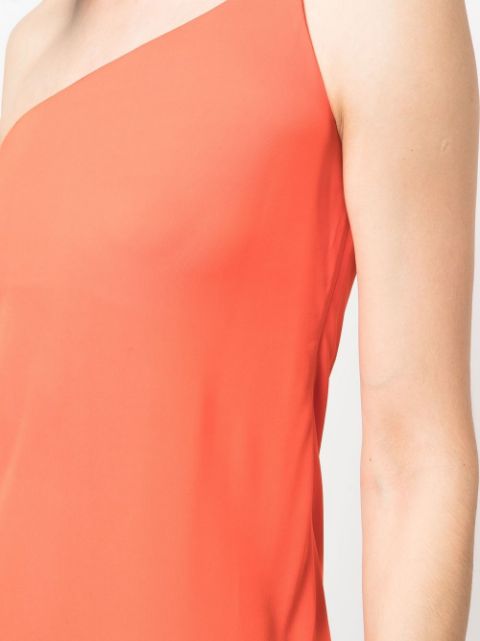 Off-shoulder knee-length dress