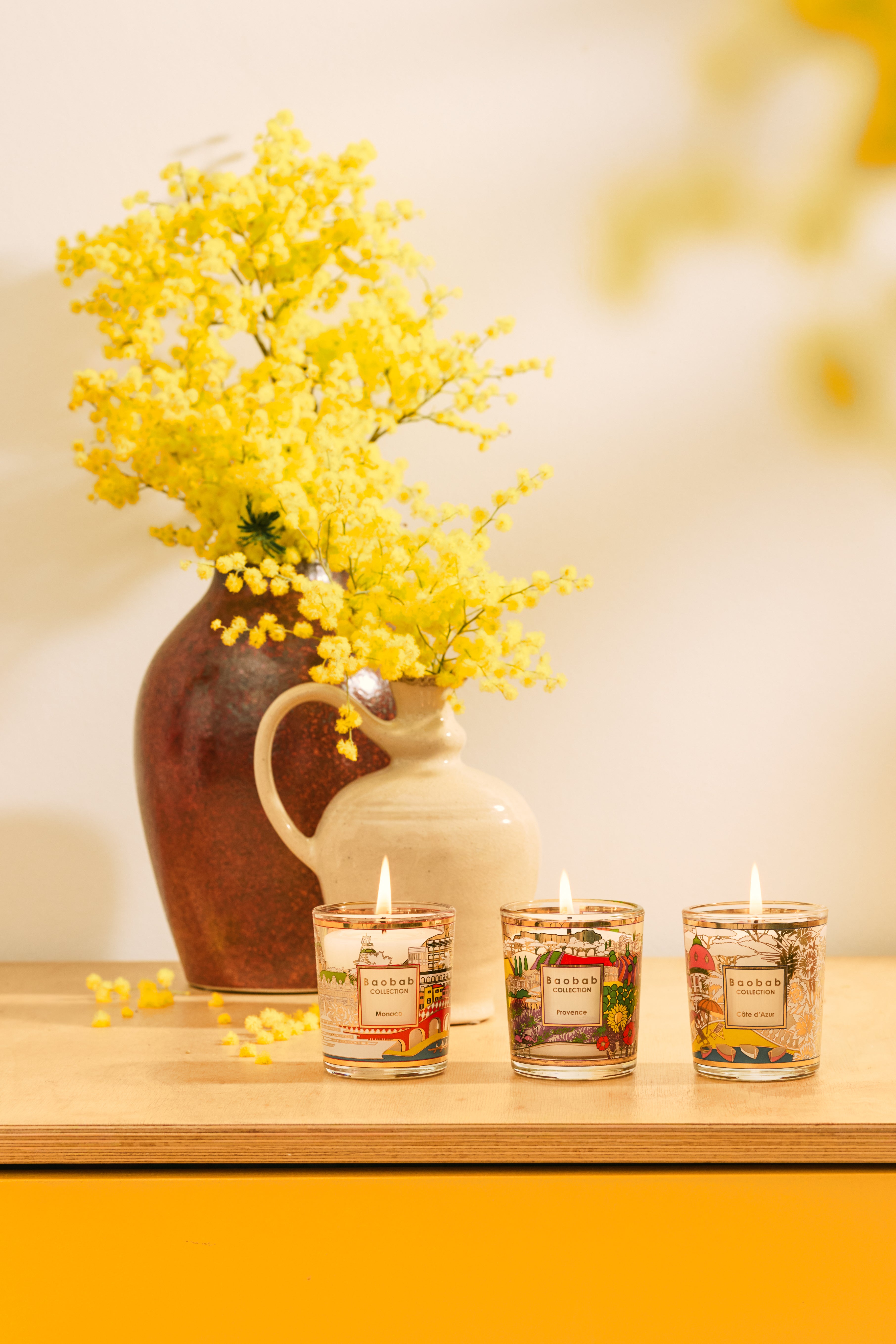 Trio Travel Candles Provence-monaco-cote D'azur -