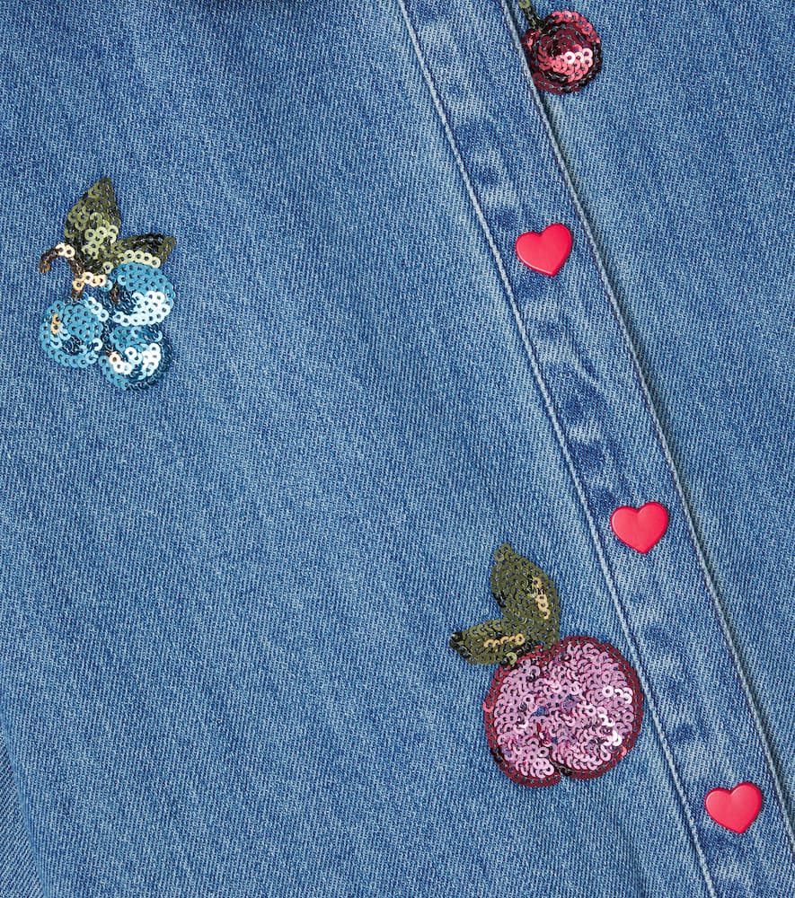 Konges Sløjd Magot sequined denim shirt