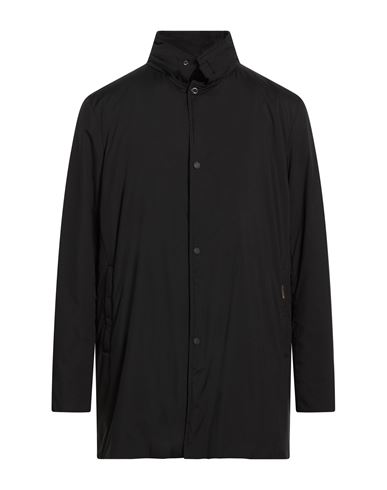 Man Coat Black Size 36 Polyamide