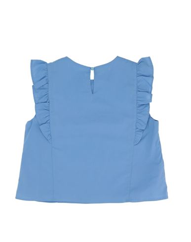 Kid Girl Top Sky blue Size 12 Cotton, Elastane