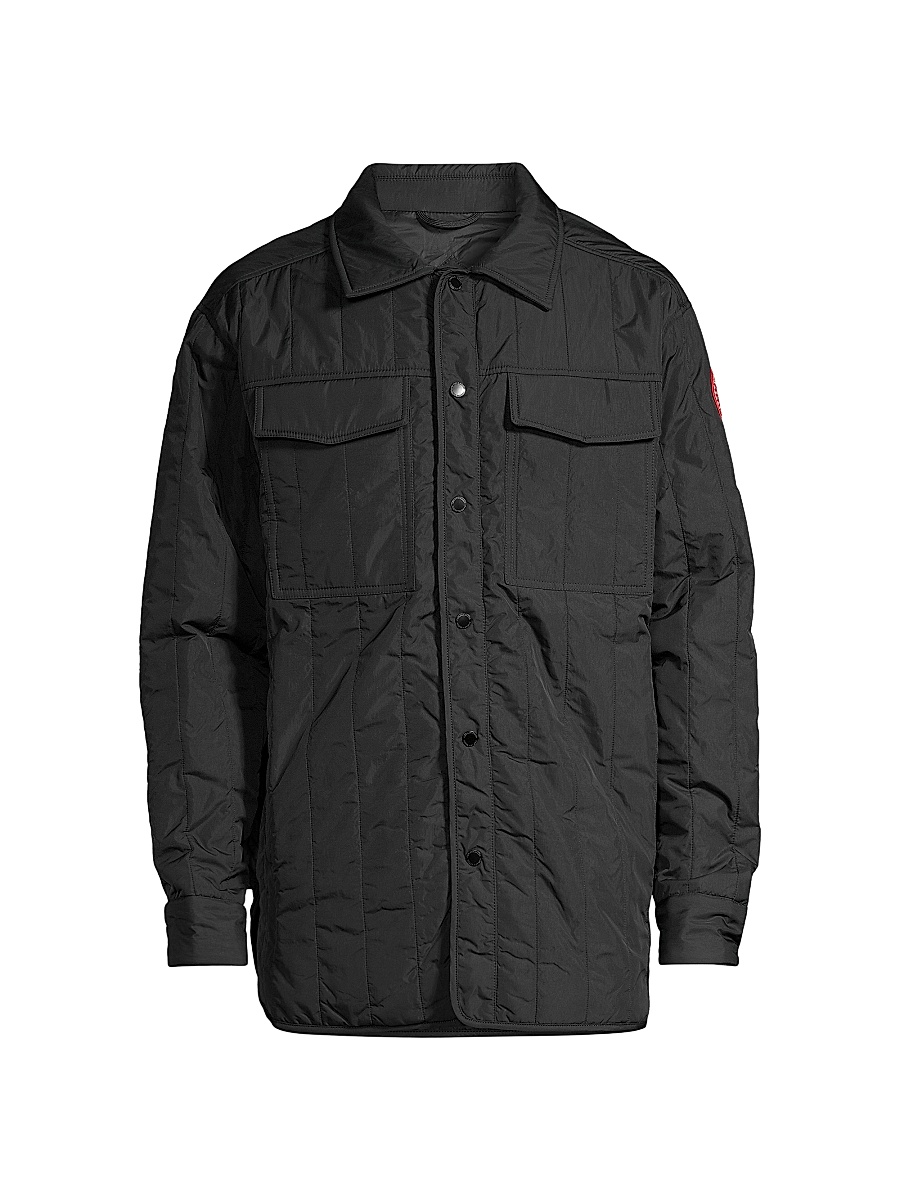 Men's Carlyle Quilted Shirt Jacket - Black