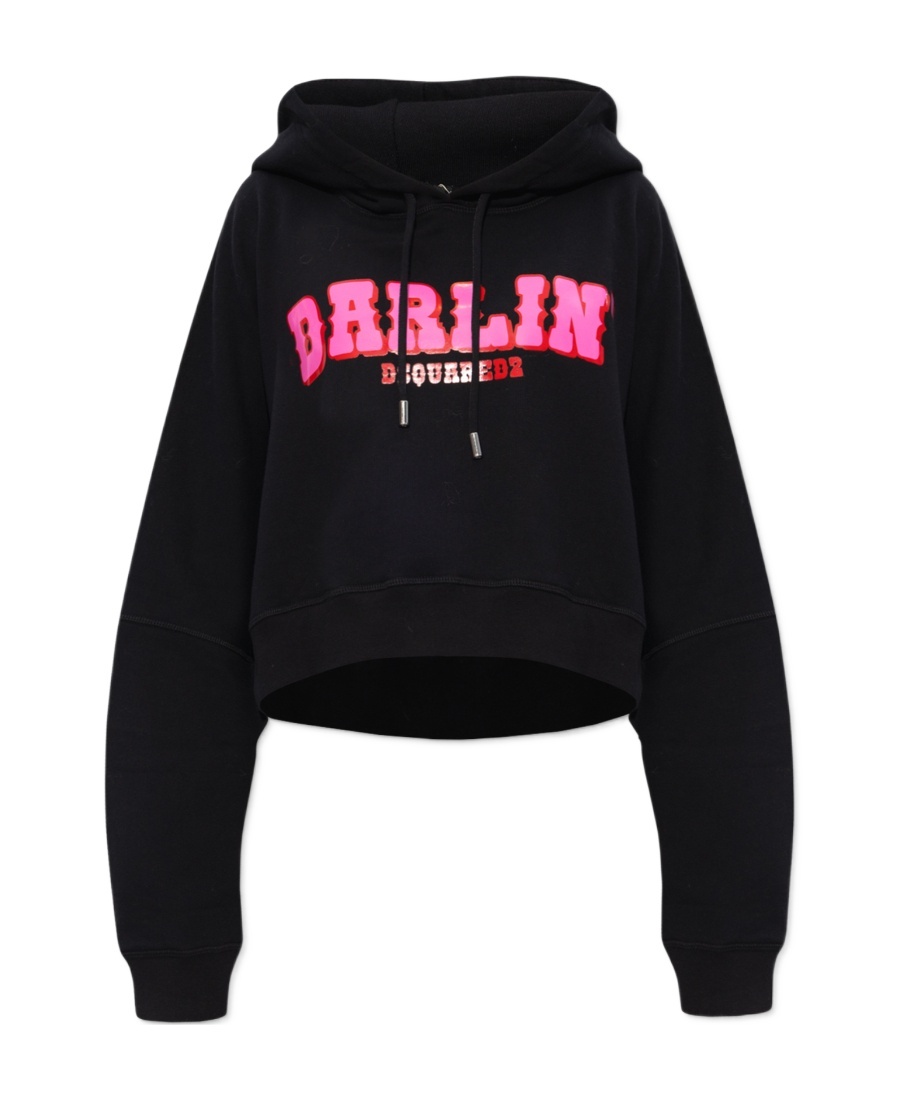 Logo Printed Drawstring Hoodie