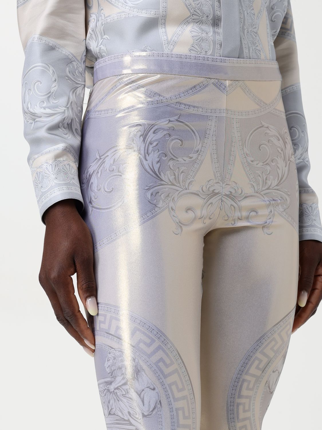 La Coupe des Dieux-print leggings - Gold