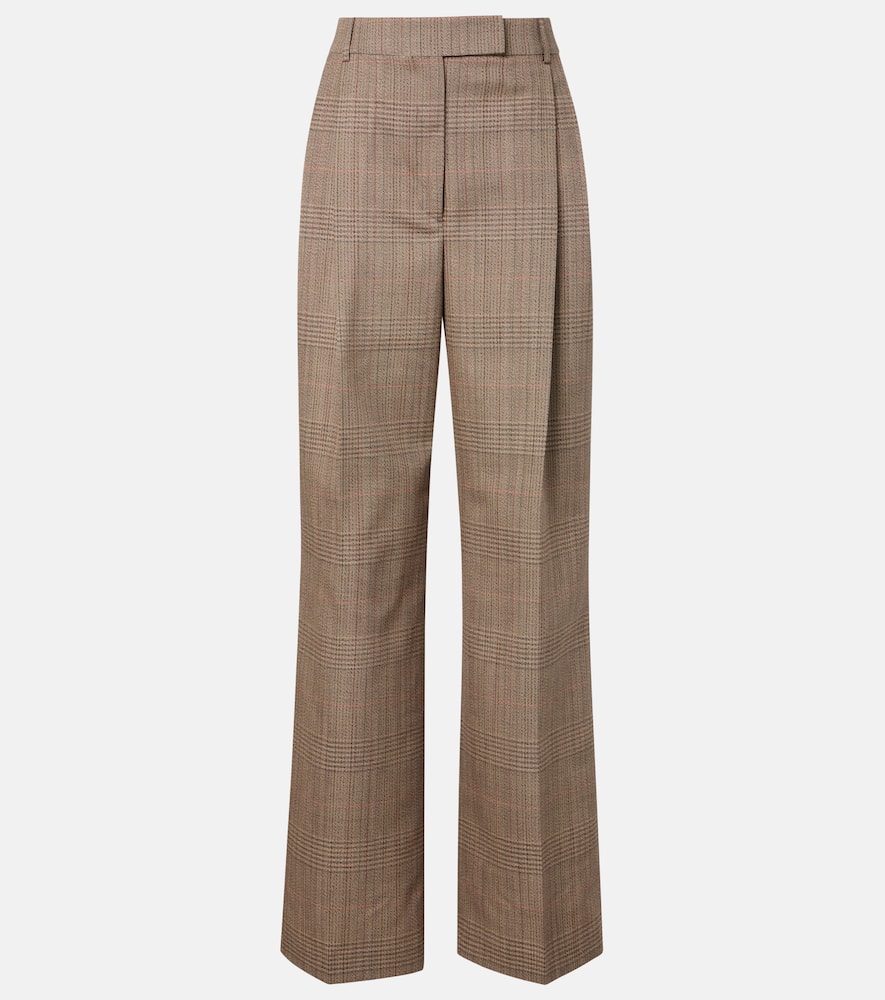 Róhe Checked virgin wool straight pants
