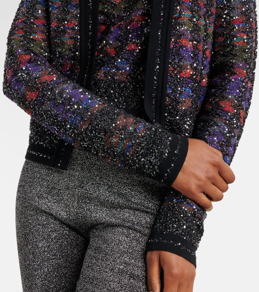 Lamé cardigan