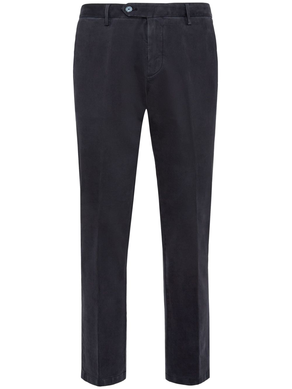 Button-fastening tapered trousers - Blue