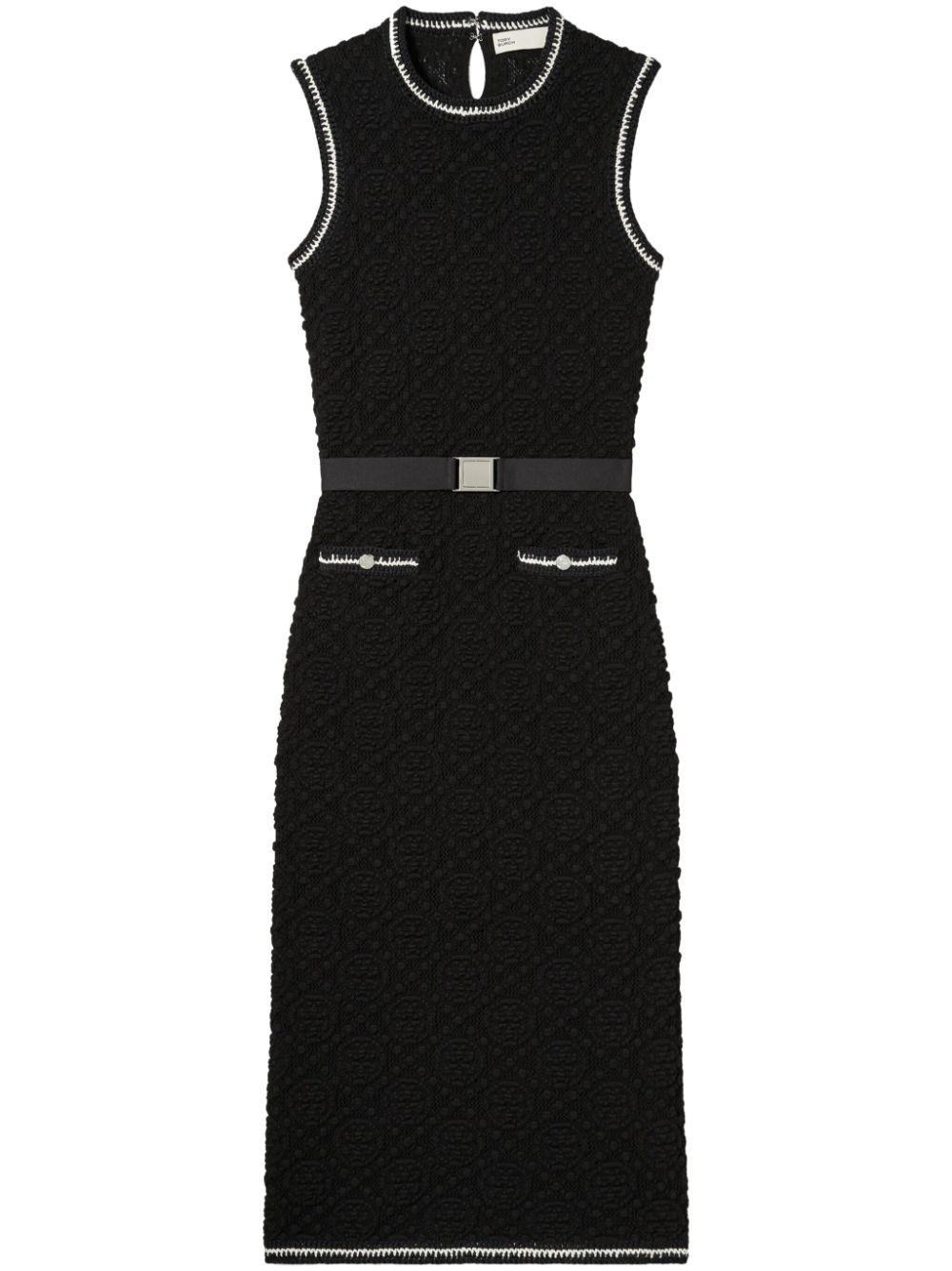 Knitted tank dress - Black