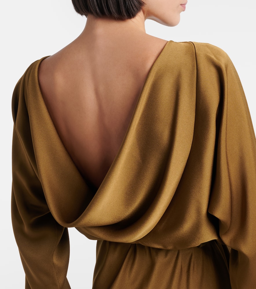 Pentola satin cocktail dress