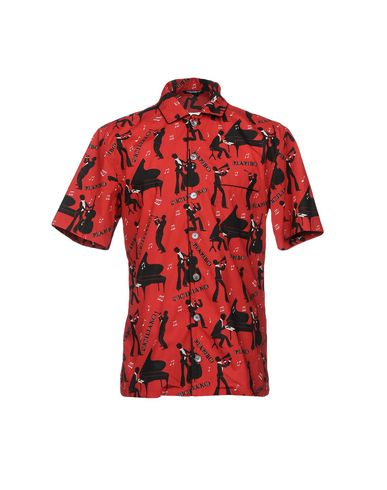 Man Shirt Red Size 15 ½ Cotton, Silk