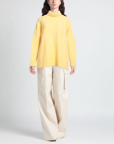 Woman Turtleneck Yellow Size XS/S Polyamide, Alpaca wool, Wool, Elastane