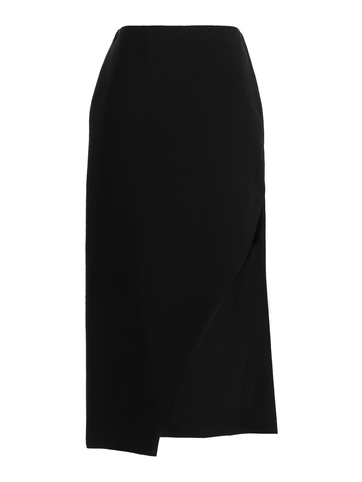 Wool midi skirt