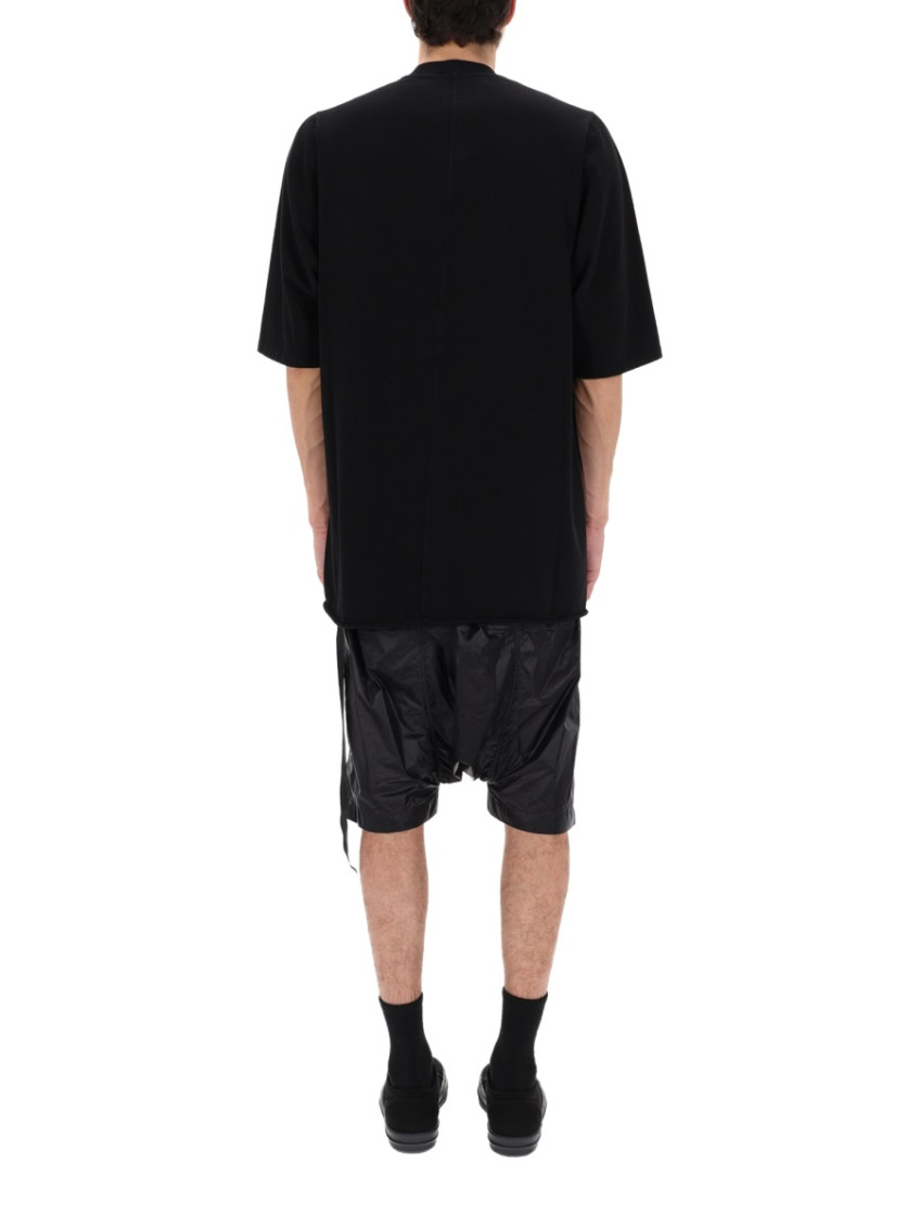 Black Solid Crew Neck T-Shirt