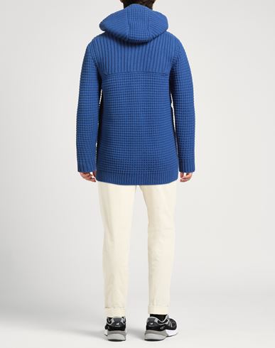 Man Coat Bright blue Size M Wool, Polyamide