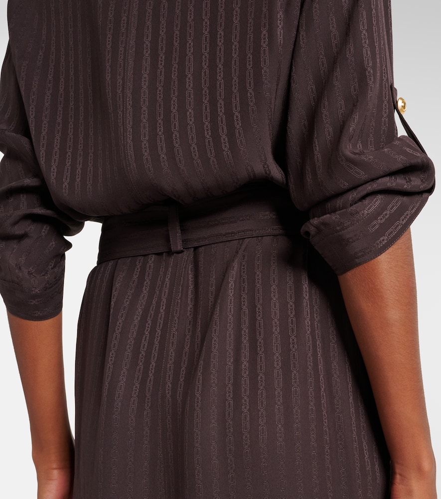 Tom Ford Striped belted shirt dress