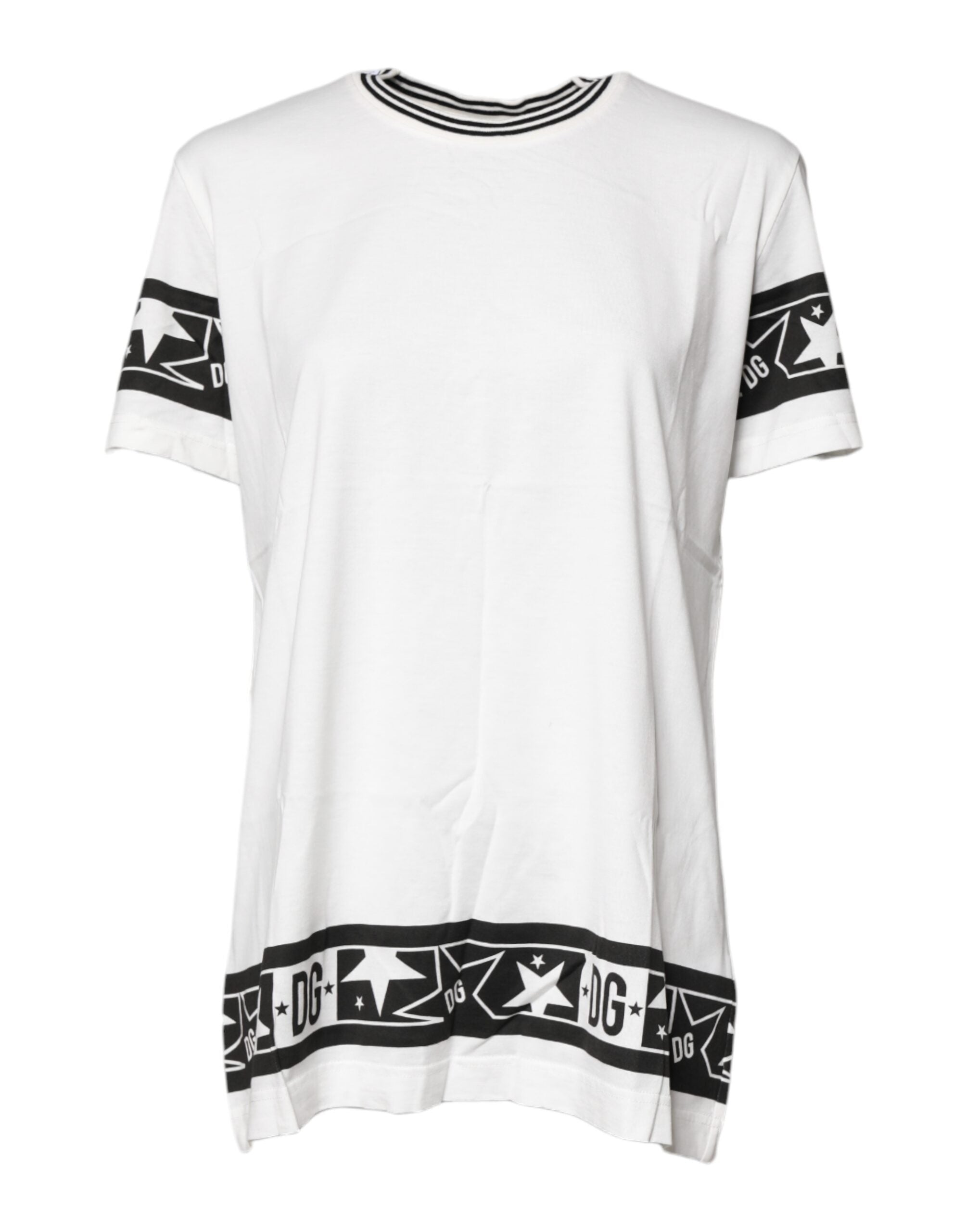 Logo-Embroidered Cotton Crewneck T-Shirt — White