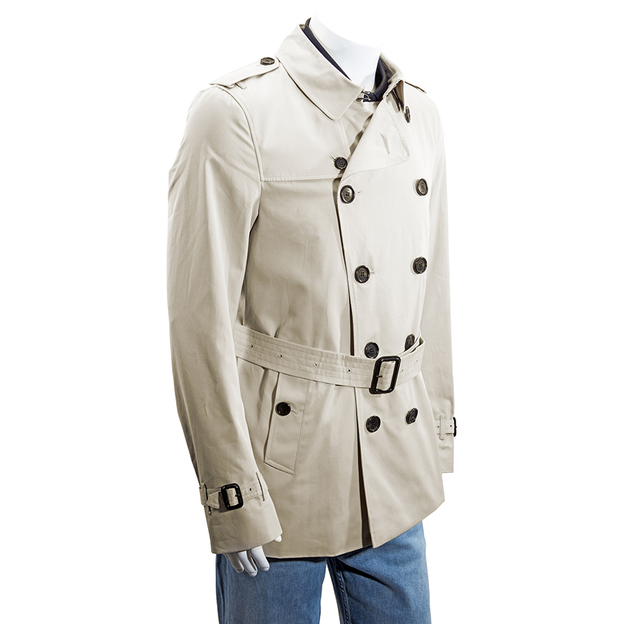 Mens Heritage Stone Kensinton Short Trench