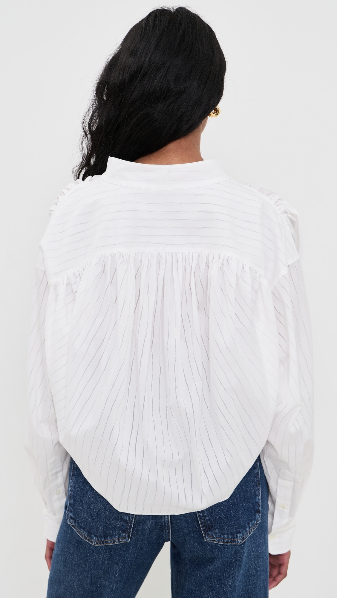 Blissia Button Down Shirt Porcelain