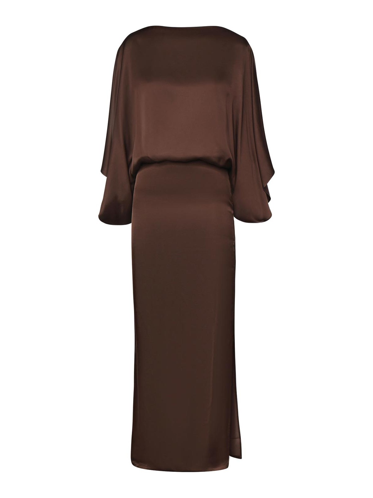 The Macha Midi Dress In Satin