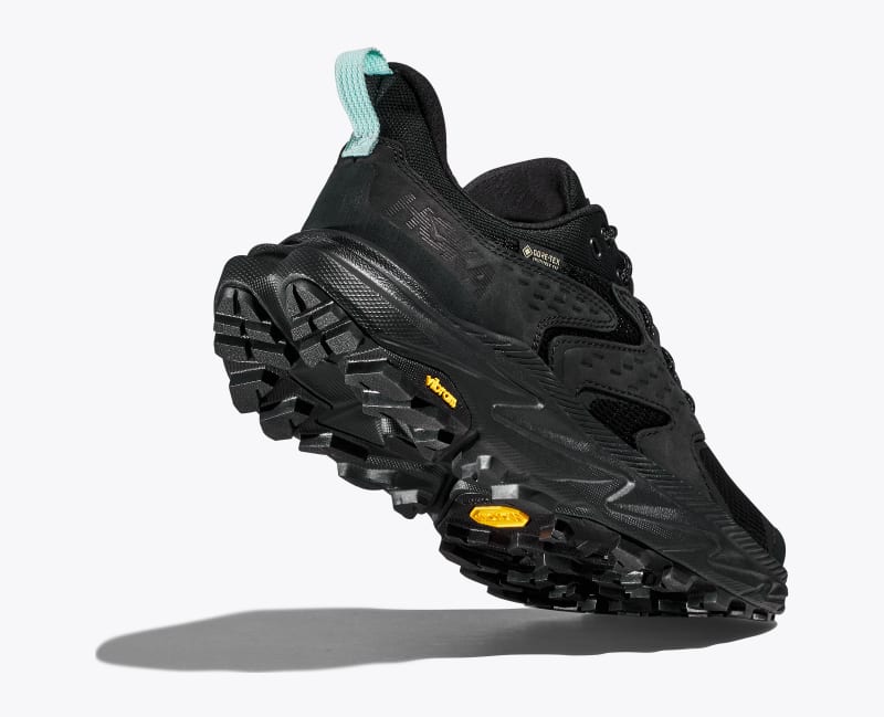 HOKA Women's Anacapa 2 Low GTX Shoes in Black/Black