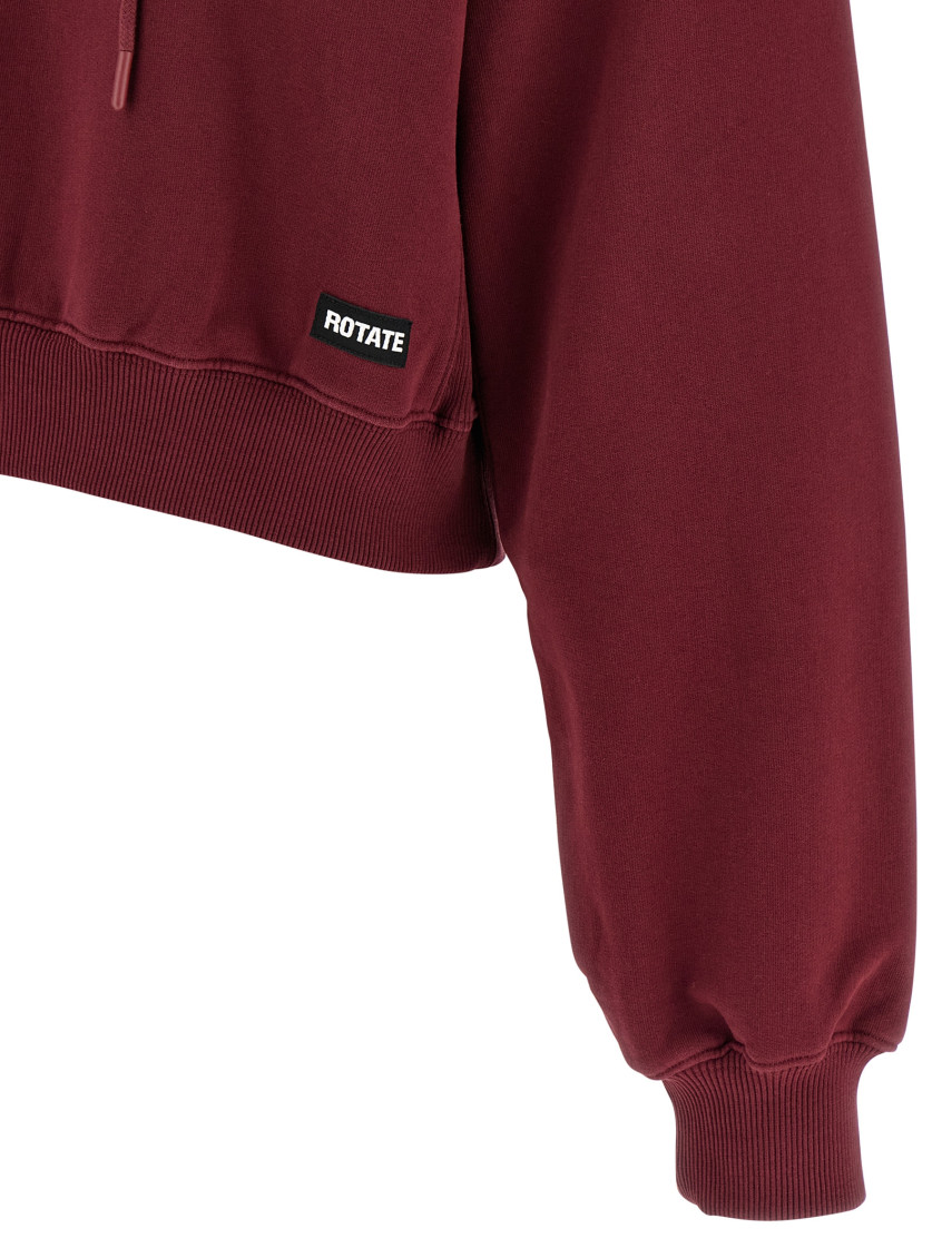 Maroon Terry Back hoodie