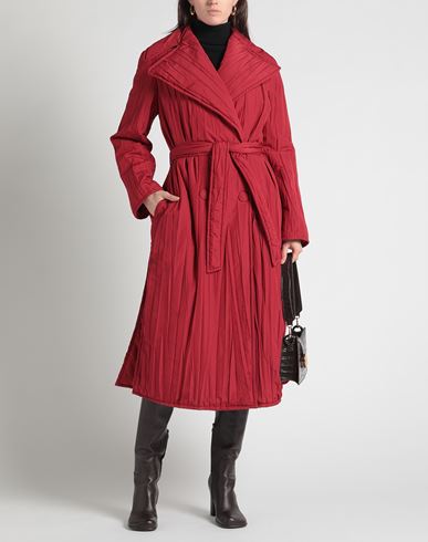 Woman Coat Brick red