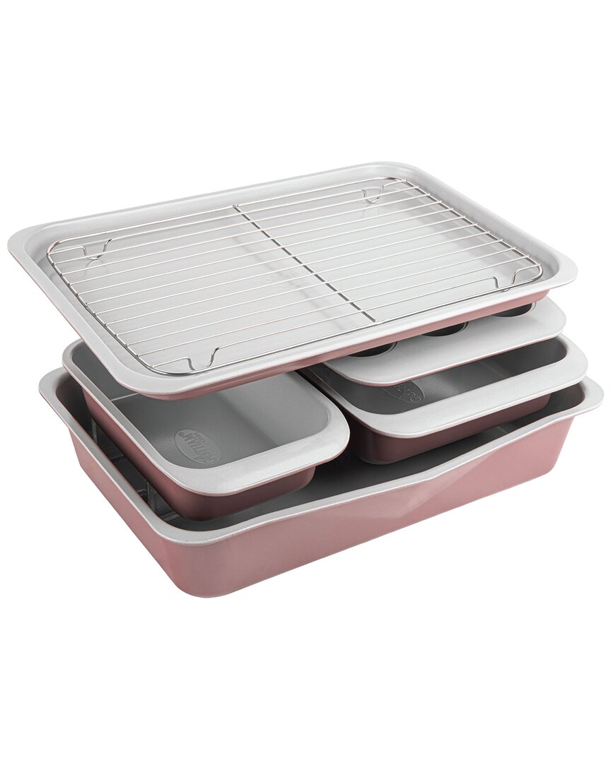 6pc Nonstick Ceramic Stackable Bakeware Set