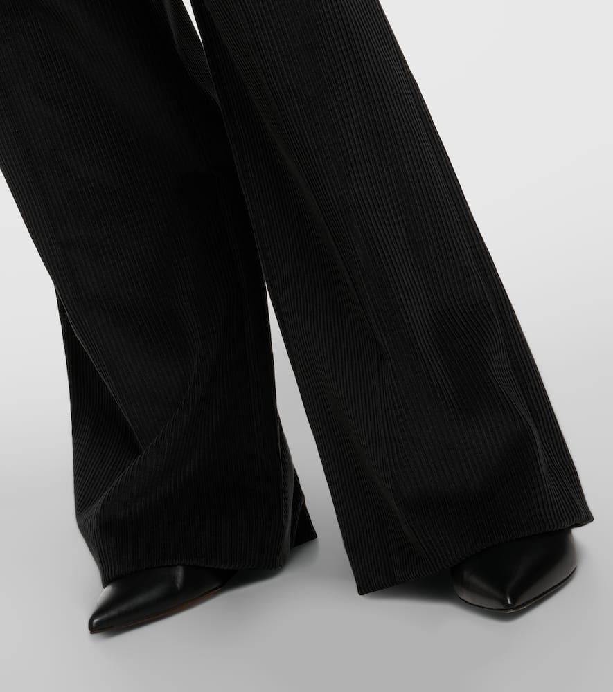 Corduroy wide-leg pants