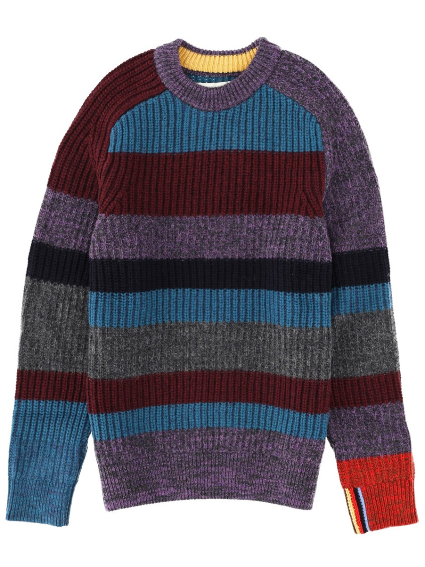 Multicolor Crew Neck Sweater