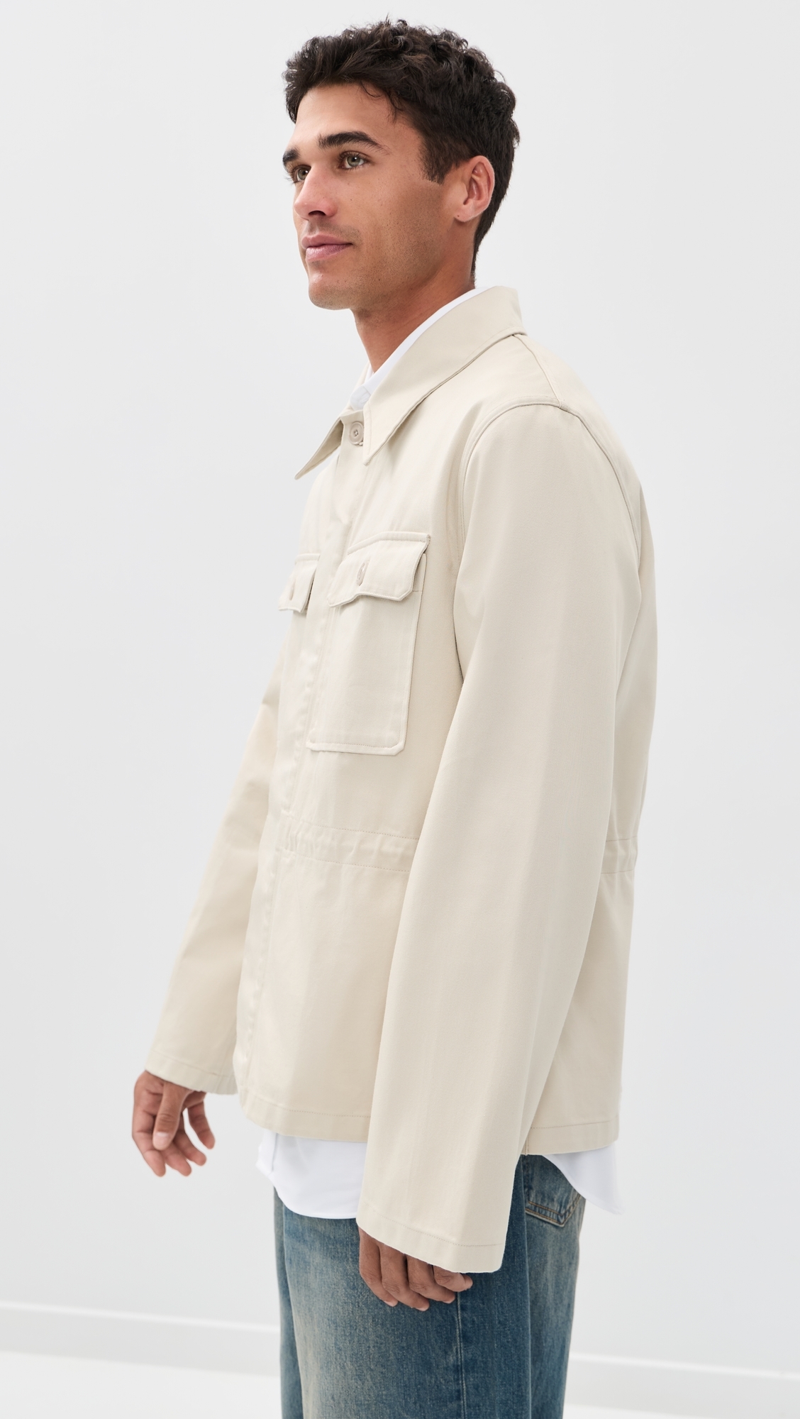 Cotton Unity Jacket Pale Sand Western Gabardine