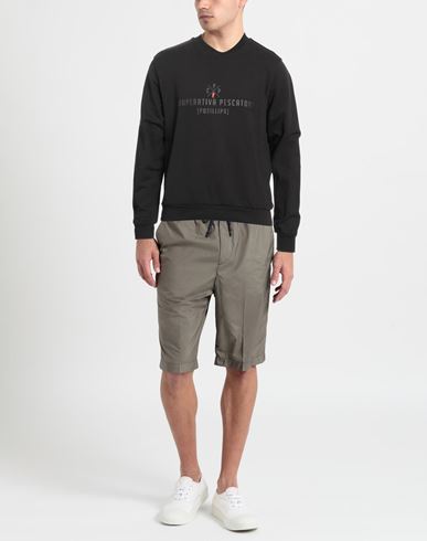 Man Sweatshirt Black Size S Cotton