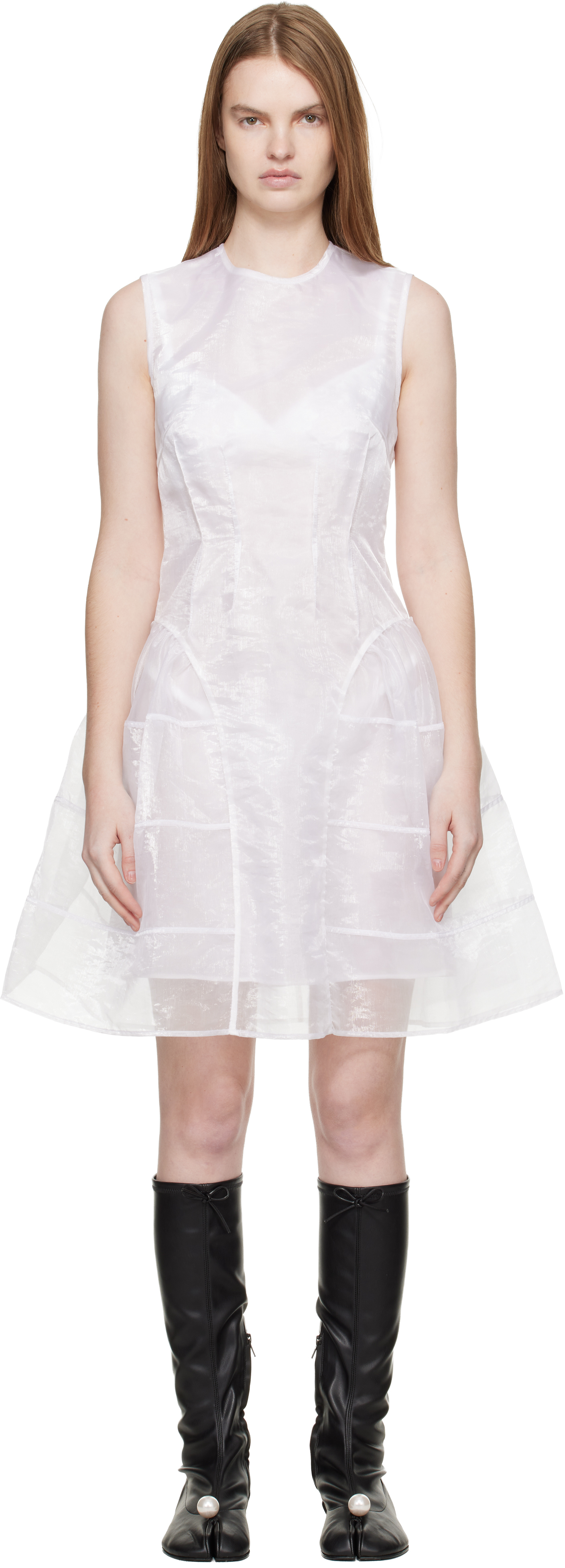 White CBclaudie Minidress