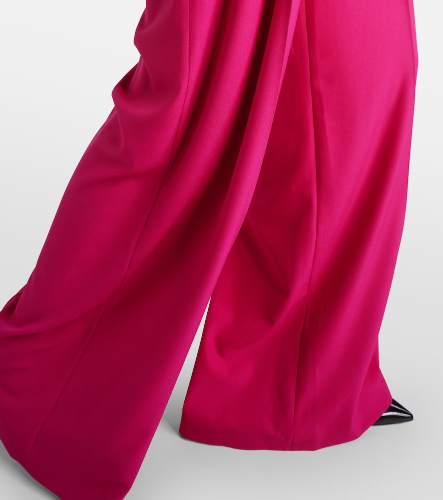 High-rise wide-leg pants