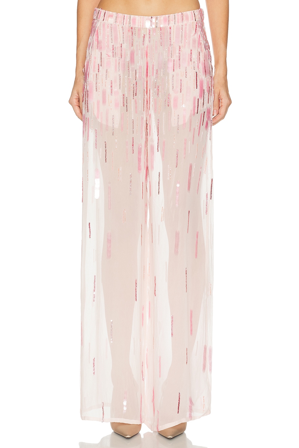 MAY MASHIAH Becca Pant in Peony - Pink. L also in M