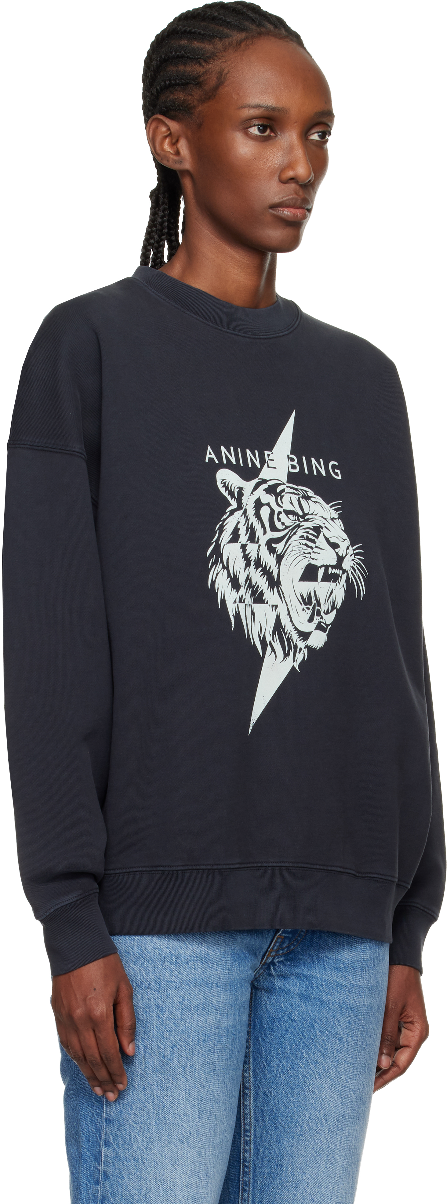 Black Miles Tiger Sweatshirt