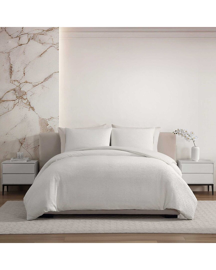 Crinkle Solid Seersucker Duvet Set