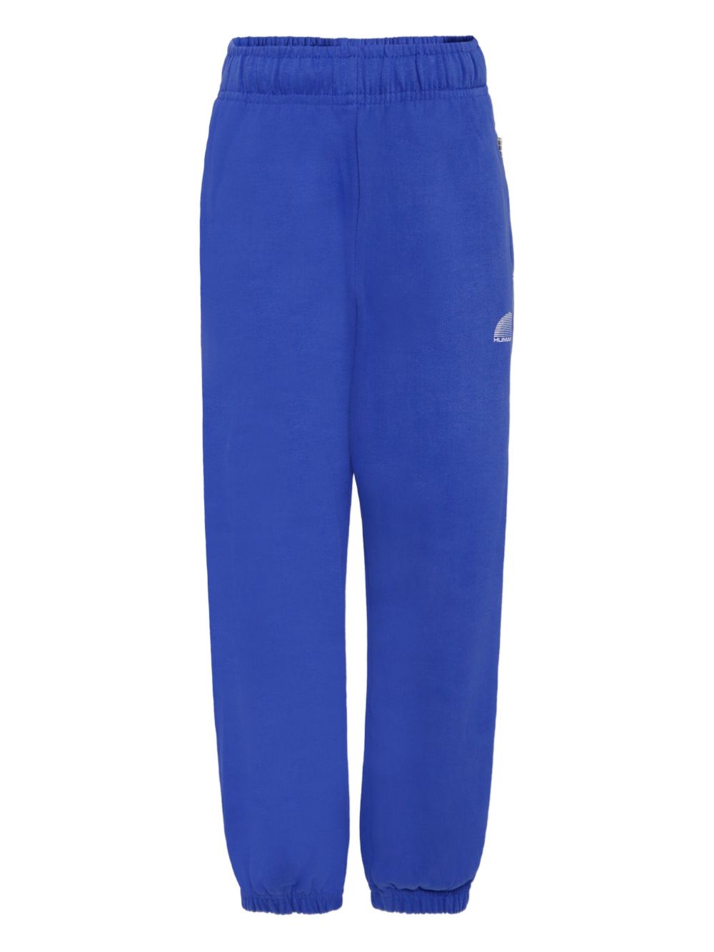 Elasticated-ankle track pants - Blue