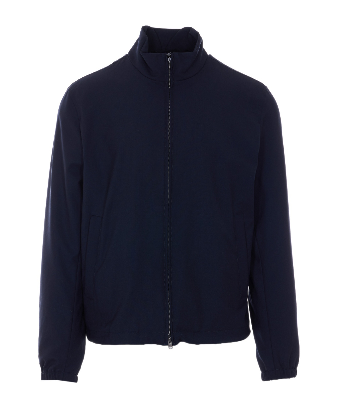 High Neck Zip-Up Jacket