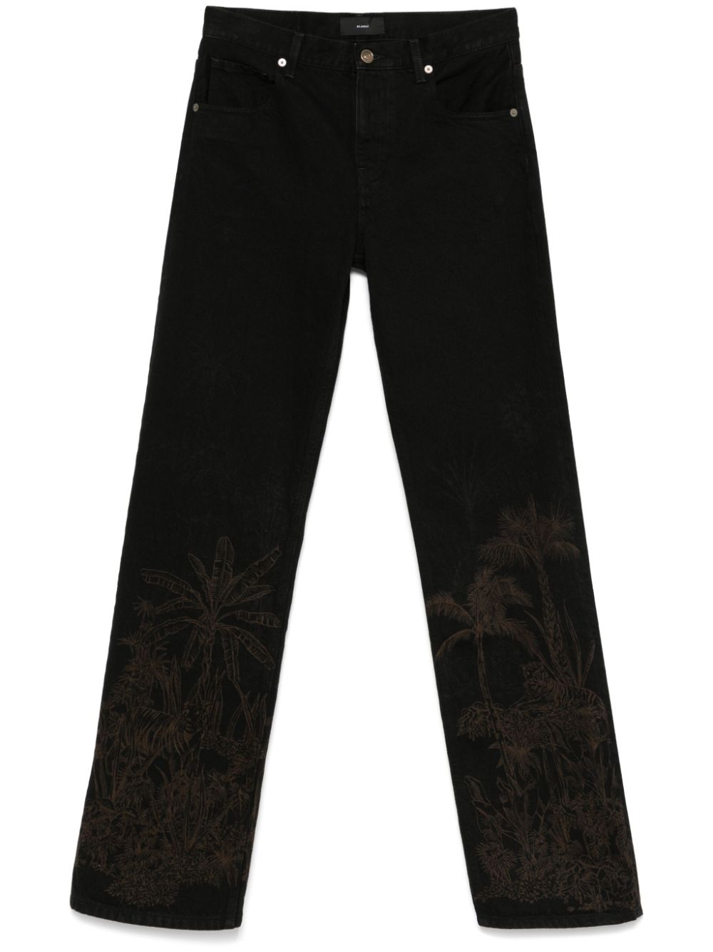 Jungle Toile de Jouy jeans - Black