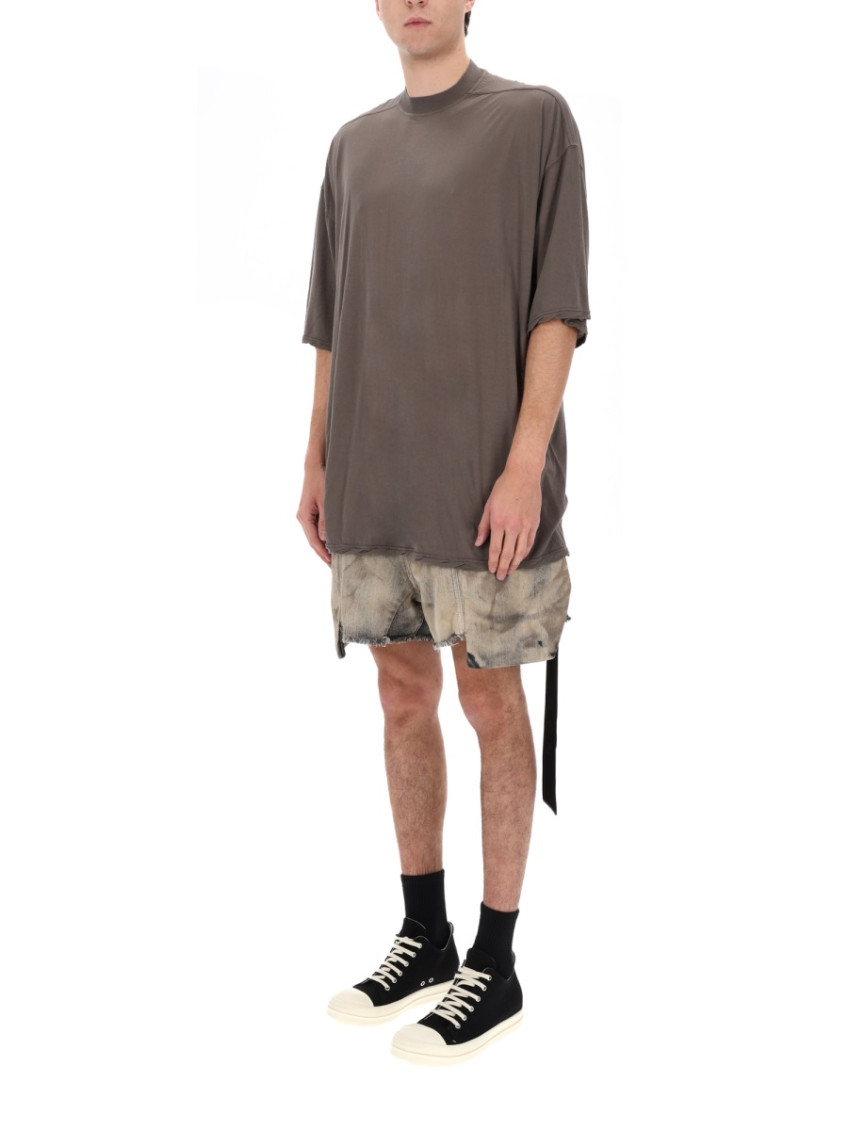 Brown Solid Crew Neck T-Shirt