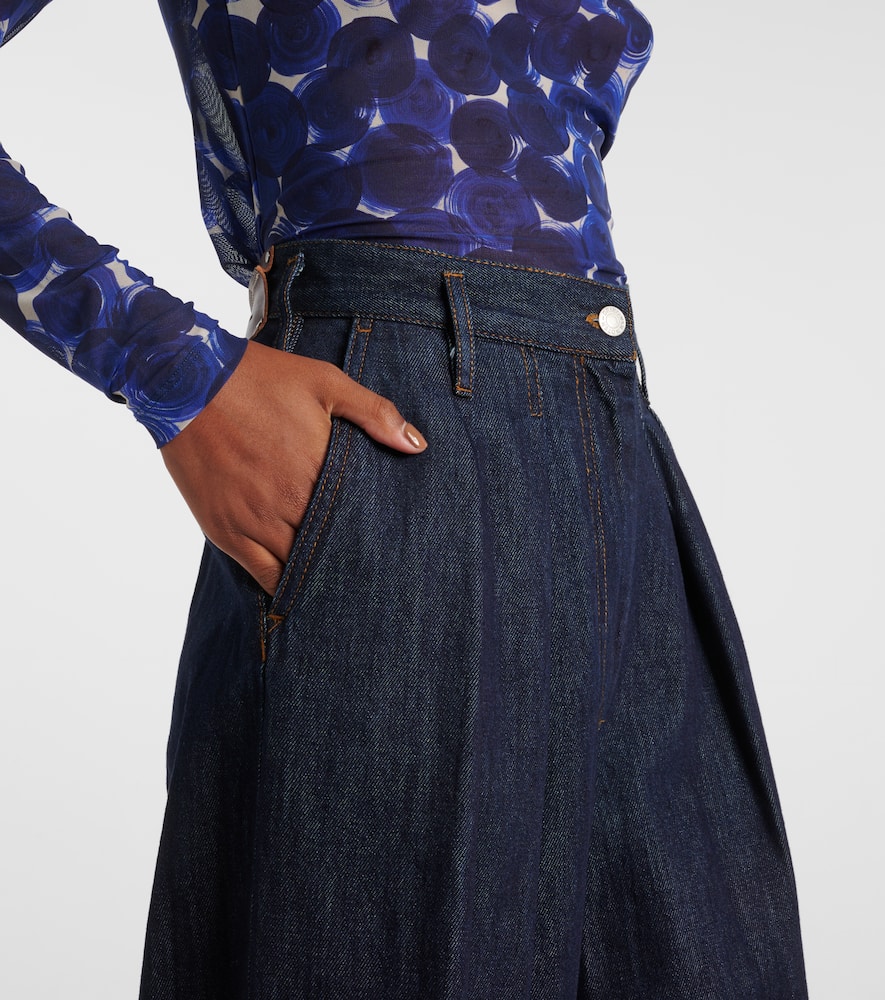 High-rise wide-leg jeans